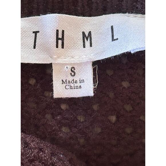 THML Jeannie Granny Square Crochet Knit Top, size Small - Picture 5 of 7